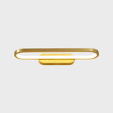 Modern Gold Oval LED Vanity Wall Light Fixtures Image - 6