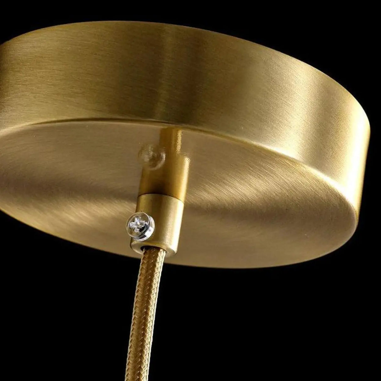 Modern Gold Ring Crystal Globe Bedroom Pendant Light Image - 9