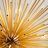 Modern Gold Sputnik Adjustable Height Chandelier  Image - 11