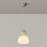 Modern Green Frosted Glass Globe Bedroom Pendant Light Image - 4