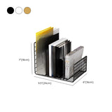 Modern Horizontal Iron Wire Desktop Storage Bookshelf Image - 14