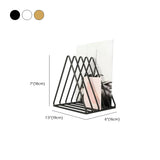 Modern Horizontal Iron Wire Desktop Storage Bookshelf Image - 15