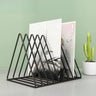 Modern Horizontal Iron Wire Desktop Storage Bookshelf Image - 2