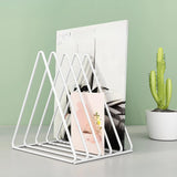 Modern Horizontal Iron Wire Desktop Storage Bookshelf Image - 3