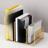 Modern Horizontal Iron Wire Desktop Storage Bookshelf Image - 7