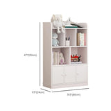 Modern Horizontal White Simple Wood Display Bookcases Image - 31