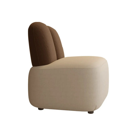 Modern Houndstooth Grey Ergonomic Rabbit Ear Accent Chair Image - 2
