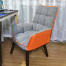 Modern Houndstooth Task Cushioned Wood Office Chair Image - 31
