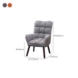 Modern Houndstooth Task Cushioned Wood Office Chair #size