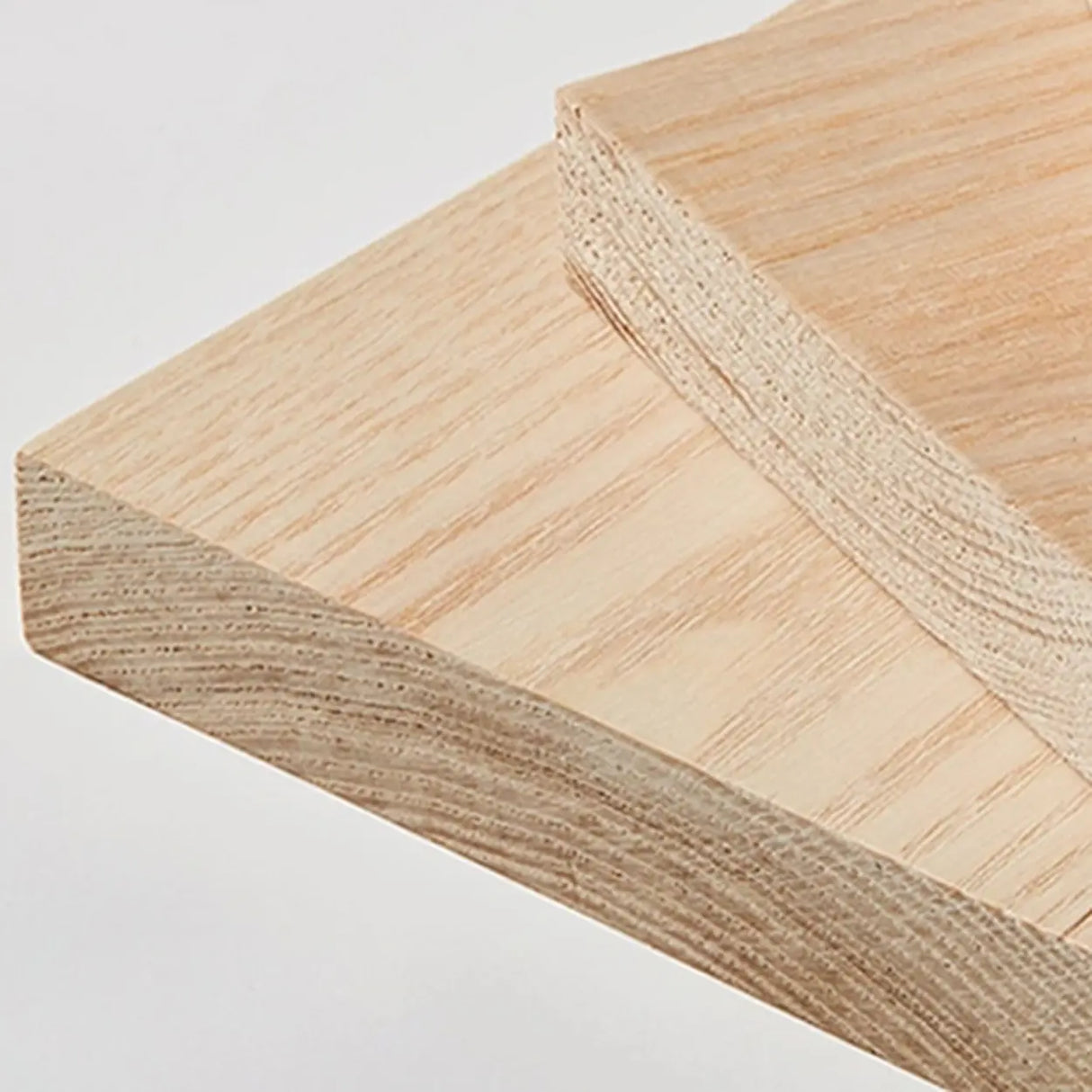 Modern Industrial Vertical Wood Wave 4-Tier Bookshelf Image - 4