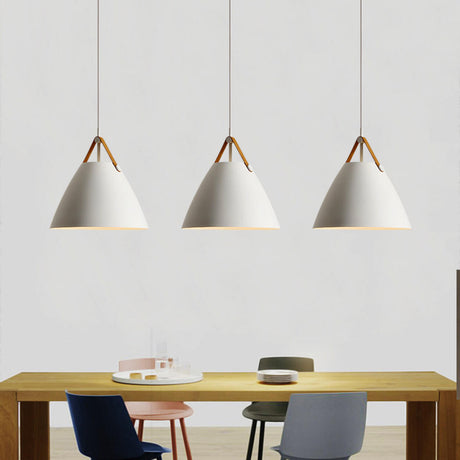 Modern Iron Cone Pendant Light  Adjustable Cord Image - 1
