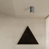 Modern Khaki Cylinder Flush Mount Ceiling Light 2-Light Image - 4