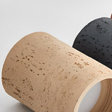 Modern Khaki Cylinder Flush Mount Ceiling Light 2-Light Image - 7