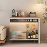 Modern L-Shaped Extendable Bar Table with Storage Image - 3