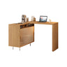 Modern L-Shaped Extendable Bar Table with Storage Image - 6