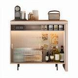 Modern L-Shaped Extendable Bar Table with Storage Image - 9