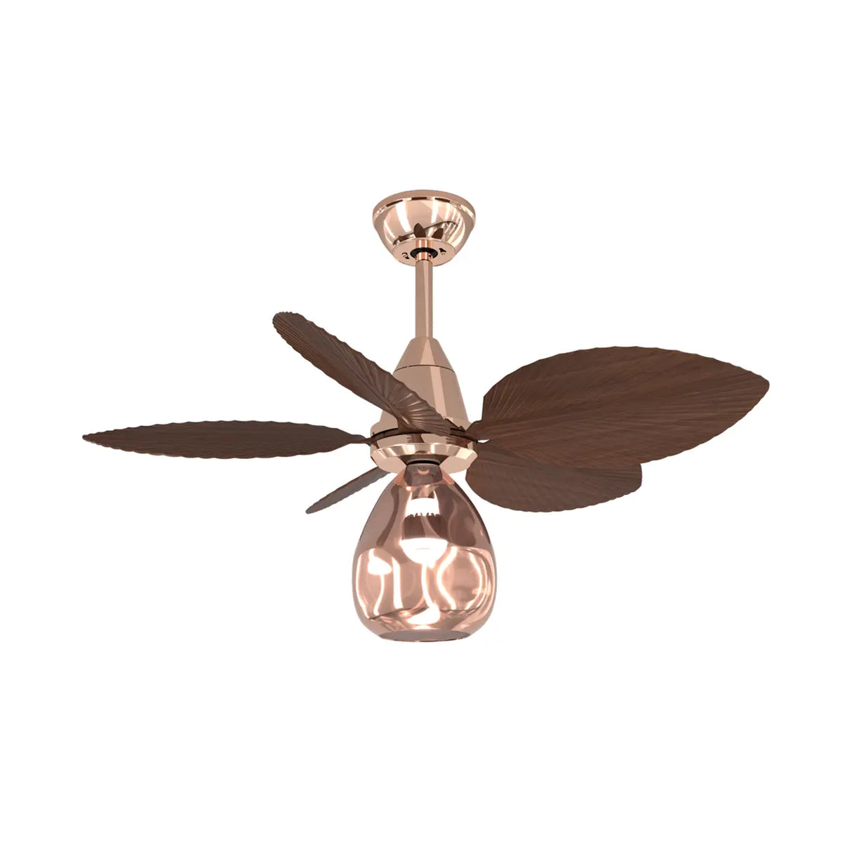 Modern Leaf Remote Control Adjustable Ceiling Fan Light Image - 9