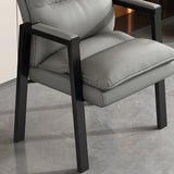 Modern Leather Black Ergonomic Waterproof Office Chair Image - 7