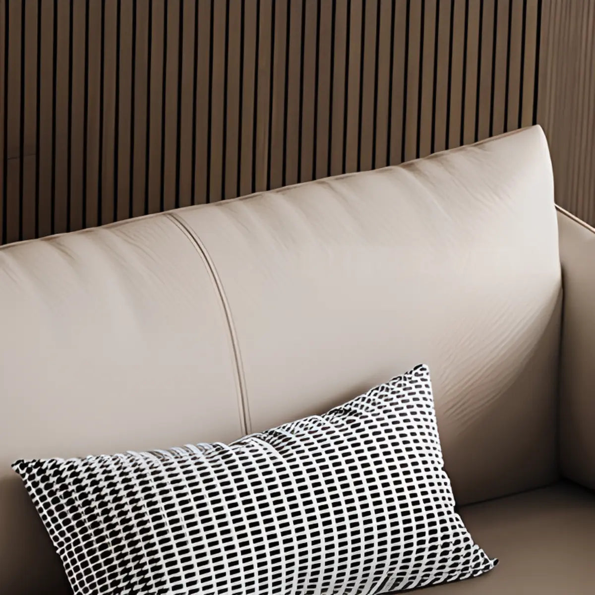 Modern Leather Metal Frame Reception Sofa with Arms Image - 12
