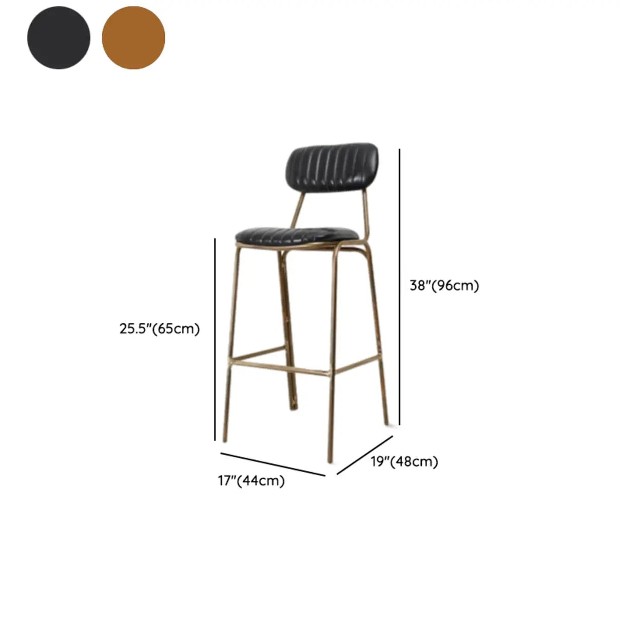 Modern Leather Metal Saddle Low Back Bar Stool With Footrest 