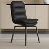Modern Leather Padded Swivel Upholstered Dining Chair Image - 13