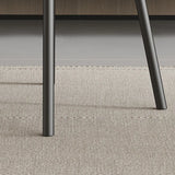 Modern Leather Padded Swivel Upholstered Dining Chair Image - 14