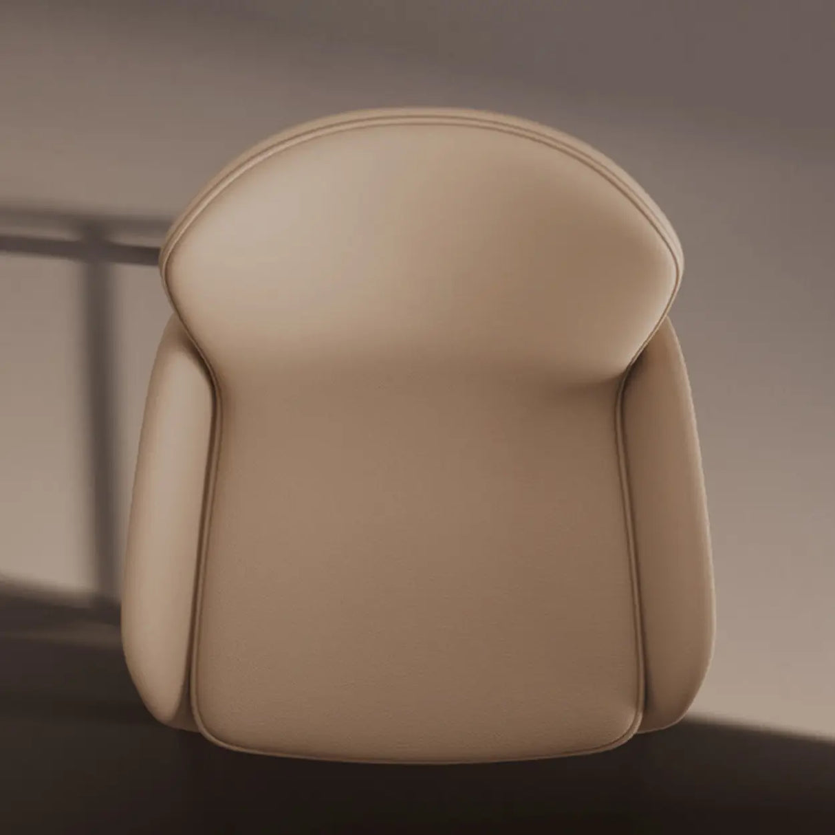 Modern Leather Upholstered Arm Footrest Bar Stool with Back Image - 11