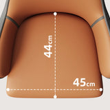 Modern Leather Upholstered Dining Chair with Armrests Image - 10