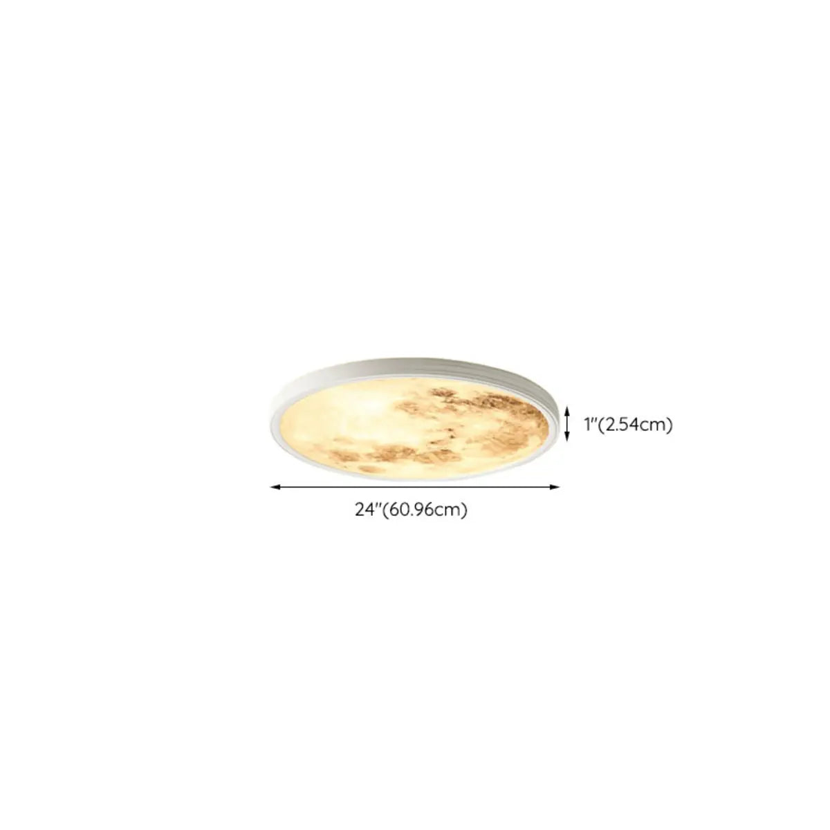 Modern LED Geometric Acrylic White Ceiling Light Image - 18