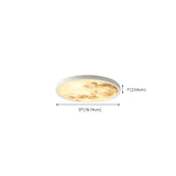 Modern LED Geometric Acrylic White Ceiling Light Image - 19