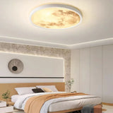 Modern LED Geometric Acrylic White Ceiling Light Image - 1