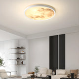 Modern LED Geometric Acrylic White Ceiling Light Image - 3