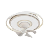 Modern LED Remote Control 2 Blade Ceiling Fan Light Image - 5