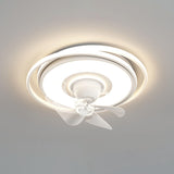 Modern LED Remote Control 2 Blade Ceiling Fan Light Image - 6