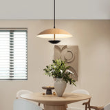 Modern Led String Pendant Light Wood and Black  Image - 1
