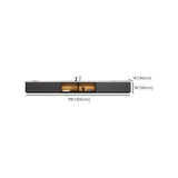Modern LED TV Stand with Drawers and Glass Cabinet Doors Image - 14