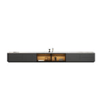 Modern LED TV Stand with Drawers and Glass Cabinet Doors Image - 5