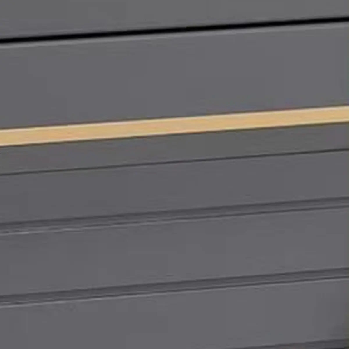 Modern Louver Wooden Entryway Gray Spacious Shoe Cabinet Image - 13