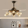 Modern Luxury Crystal Sputnik Chandelier Fan with Light Image - 1