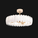 Modern Luxury Drum Crystal Chandelier Ceiling Fan Light Image - 13