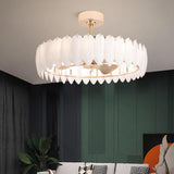 Modern Luxury Drum Crystal Chandelier Ceiling Fan Light Image - 21
