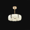 Modern Luxury Drum Crystal Chandelier Ceiling Fan Light Image - 6
