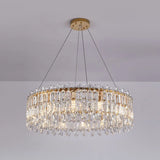 Luxury Crystal Round Chandelier  Adjustable Height Image - 5