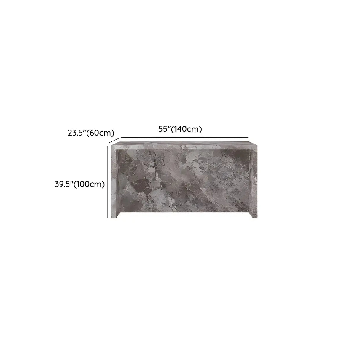 Modern Marble Kitchen Island Counter Height Bar Stool 