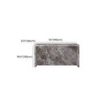 Modern Marble Kitchen Island Counter Height Bar Stool #size