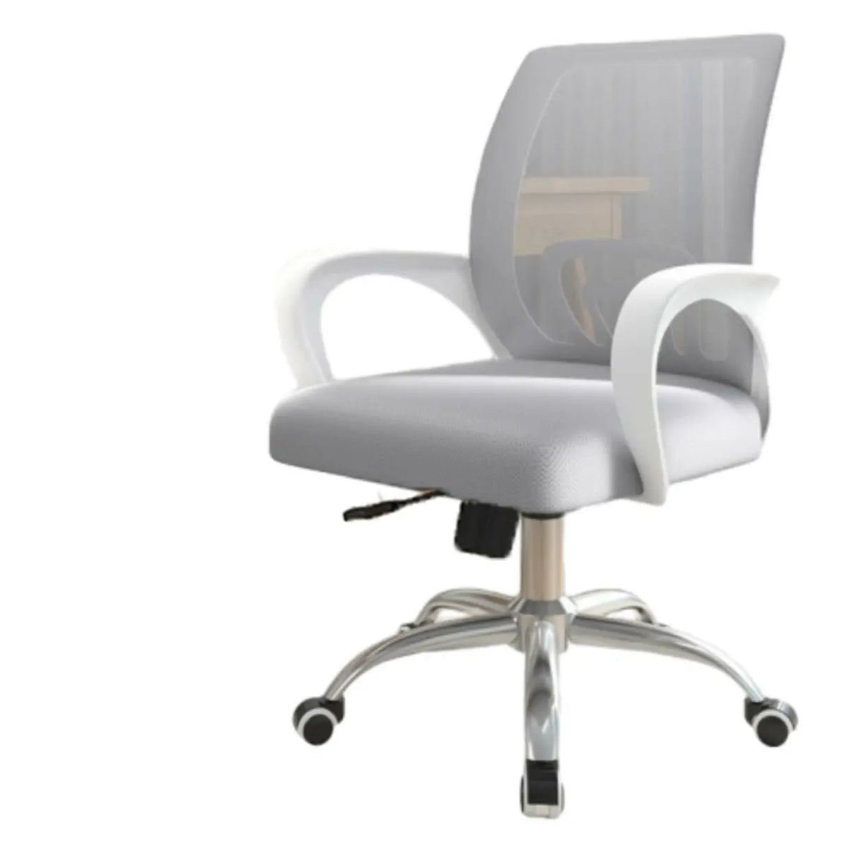 Modern Mesh Back Adjustable Black Office Task Chair Image - 11