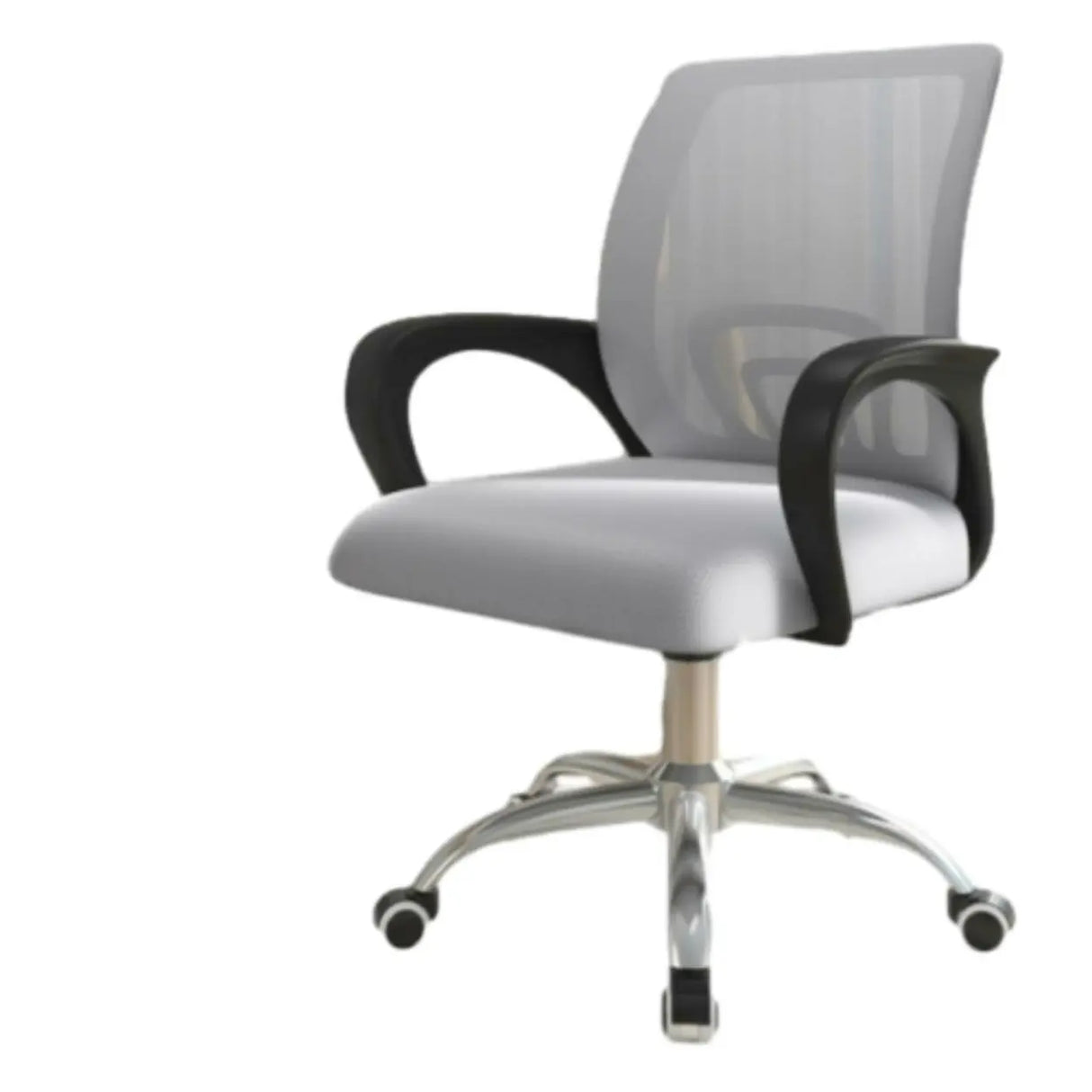 Modern Mesh Back Adjustable Black Office Task Chair Image - 3