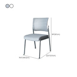 Modern Mesh Metal Frame Black Ergonomic Office Chair Image - 14
