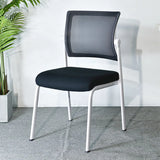 Modern Mesh Metal Frame Black Ergonomic Office Chair Image - 2