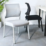 Modern Mesh Metal Frame Black Ergonomic Office Chair Image - 4